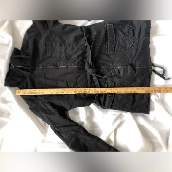 Womens Black Utility Jacket - Picture 6 of 12